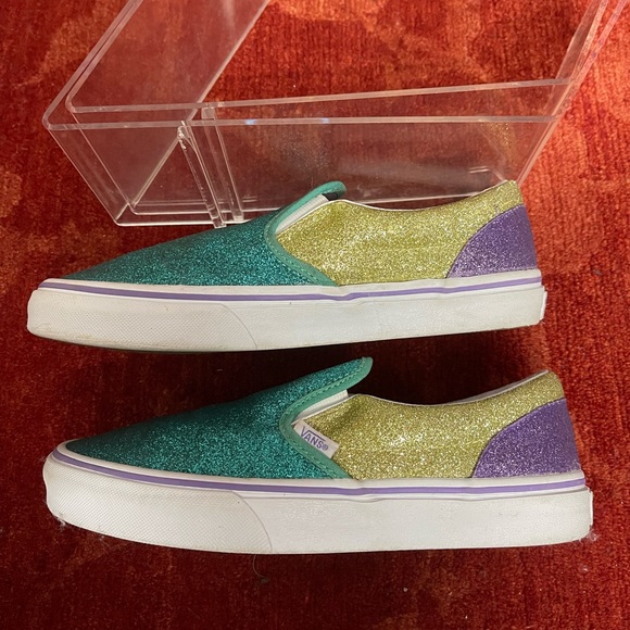 WMNS Mermaid Glitter Vans Slip Ons. - Picture 11 of 12